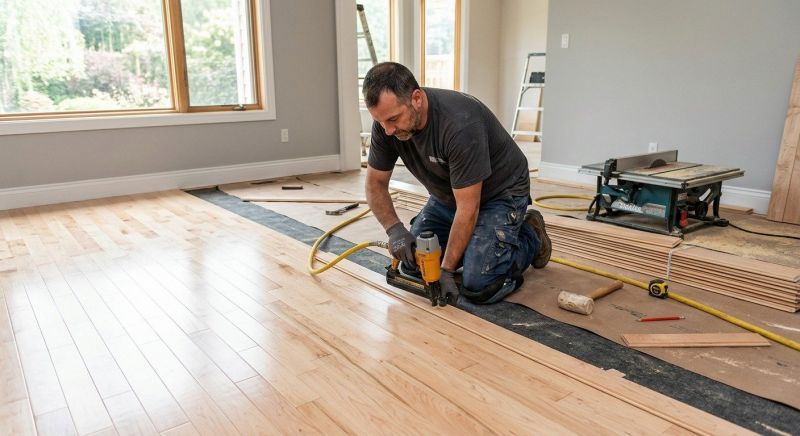 Hickory Floor Installation in Manassas, VA